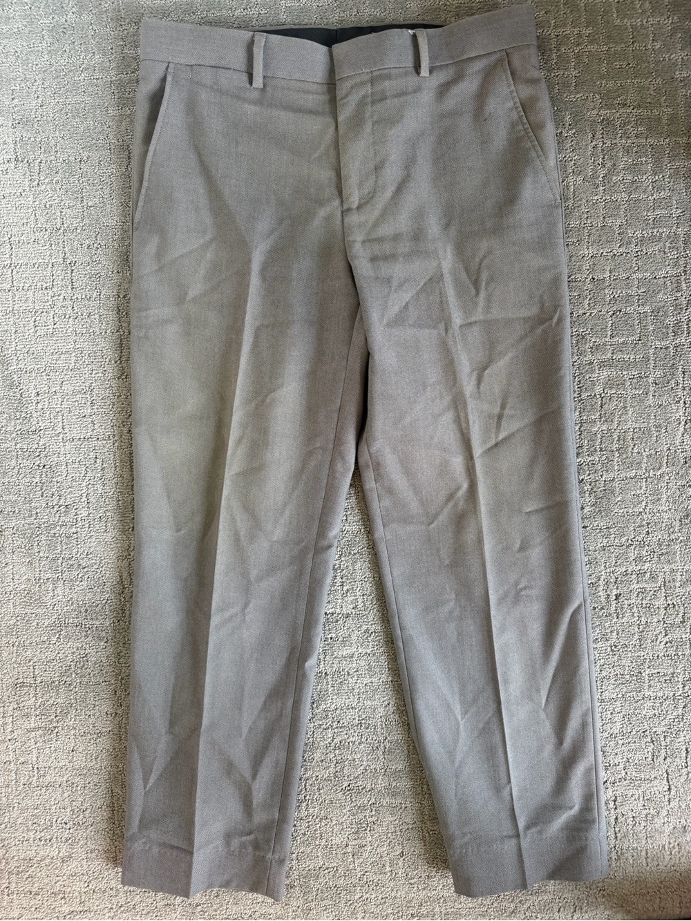 jf j.ferrar Light Gray Men's Dress Pants